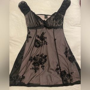 Black Lace babydoll Dress